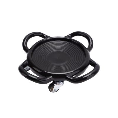 clinmday Abdominal Fitness Disc,Waist Twisting Disc with Flexibility Strong Load Bearing Low-Noise ABS Abdominal Exercise Wheel,for Slimming and Strengthening Exercise Equipment Black