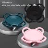 clinmday Abdominal Fitness Disc,Waist Twisting Disc with Flexibility Strong Load Bearing Low-Noise ABS Abdominal Exercise Wheel,for Slimming and Strengthening Exercise Equipment Black view 2