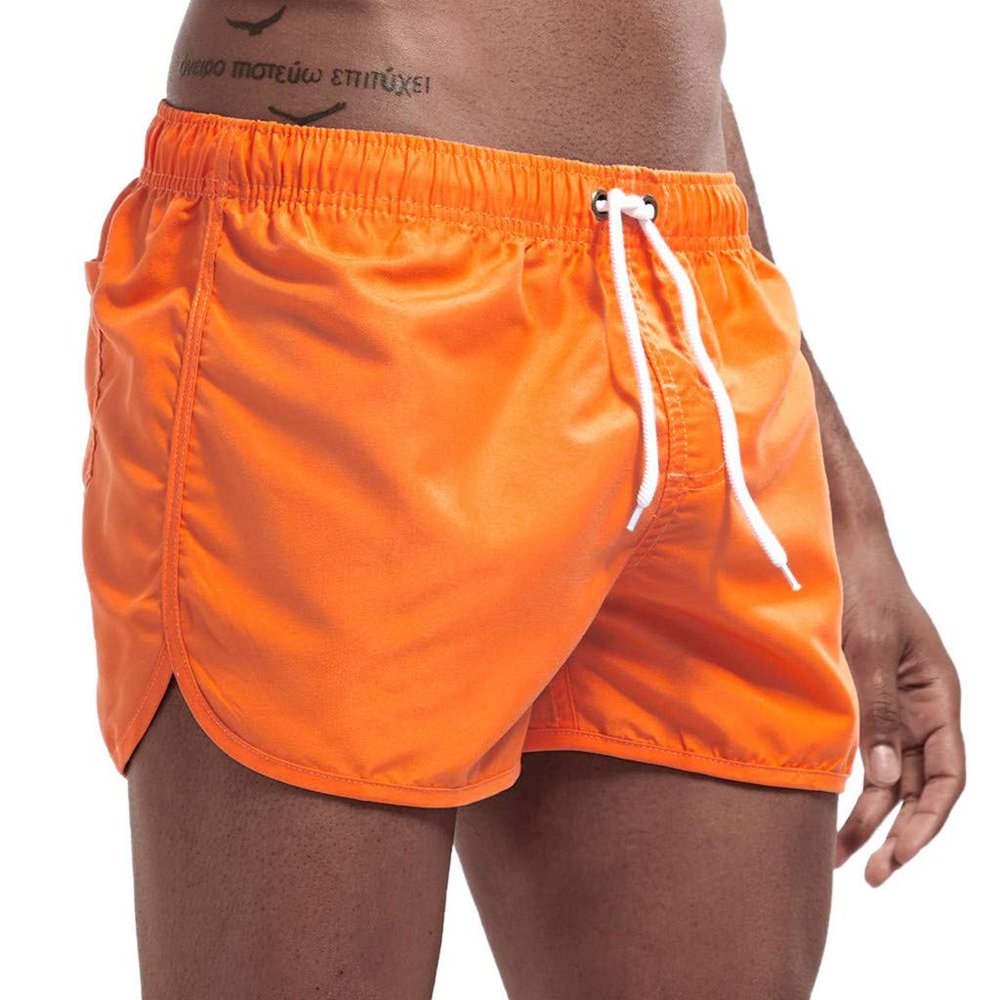 Mens Swimming Trunks 5 Inch Inseam No Mesh Liner Quick Dry Swim Shorts Summer Beach Swim Trunks Surfing Sport Bathing Suit