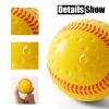 Baisidiwei Baseballs 12 Pack Dimpled Baseballs, 9-Inch Pitching Machine Balls for Hand-Eye Coordination, Hitting and Fielding Practice (Yellow red) view 2