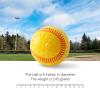 Baisidiwei Baseballs 12 Pack Dimpled Baseballs, 9-Inch Pitching Machine Balls for Hand-Eye Coordination, Hitting and Fielding Practice (Yellow red) view 3