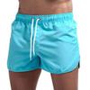Mens Swimming Trunks 5 Inch Inseam No Mesh Liner Quick Dry Swim Shorts Summer Beach Swim Trunks Surfing Sport Bathing Suit A-Light Blue view 1
