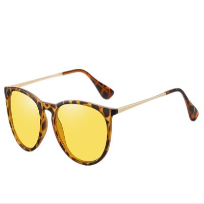 WIRUN Night Vision Glasses for Driving - Anti Glare Polarized UV400 Sunglasses Safety Eyewear for Men Women Cycling Fishing (Leopard1)