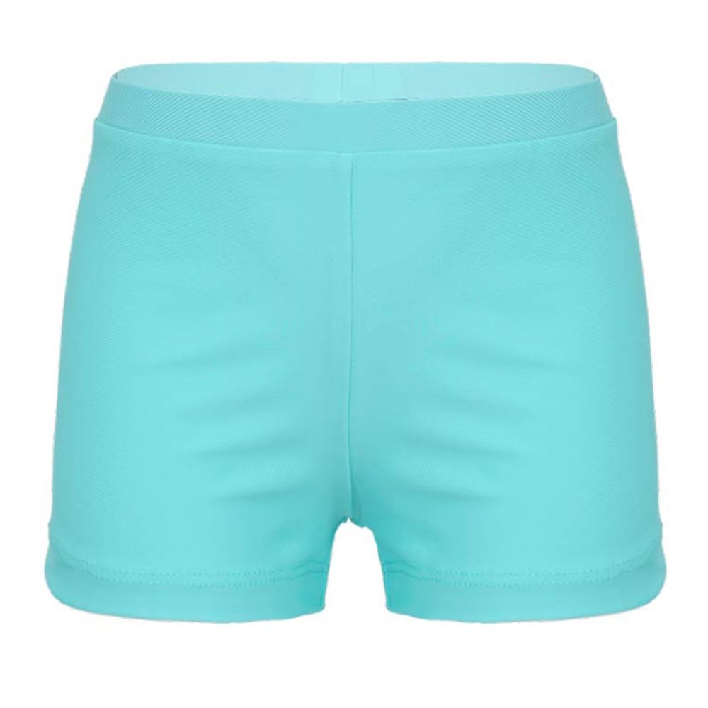 HULIJA Child Girls One Piece Rash Guard Swimwear Elastic Waistband Sweatpants for Summer Holiday Seaside Light Green 6 Years