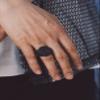 Bandmax Mens Black Freemason Rings Stainless Steel Round Signet Ring for Biker Mason Religious Faith Ring Size 11 Masonic Jewelry for Men view 4