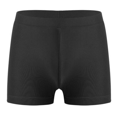 Hansber Kids Girls Swimming Bottom Shorts Quickly-Drying Tankini Bathing Trunks for Bath Swimming Class Black 12 Years