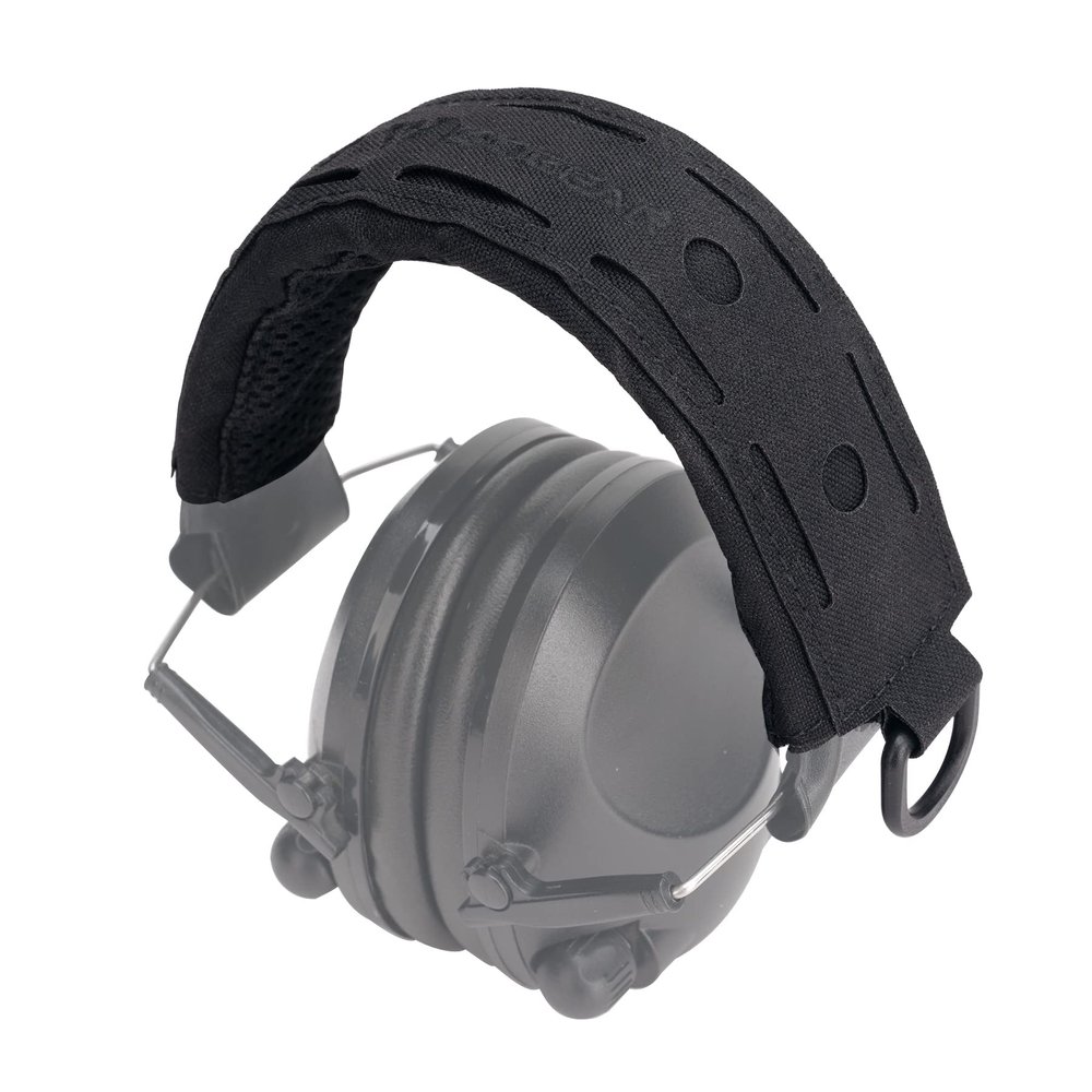 IDOGEAR Tactical Headset Cover Modular Advanced Hunting Earmuffs Headband Protection Cover for All General Earmuffs (Black)