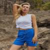 SOFULU Solid Lace Up Shorts (Color : Royal Blue, Size : X-Small) view 4