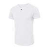 Men's Basic Tailored Fit Short Sleeve Fashion Casual Front Placket Tee Cotton Notch Neck T Shirt (White,US SIZE S Asia M) view 3