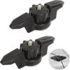 Atader Line Cleat for Kayak Track Mount 2 Pcs, Kayak Anchor Cleat & Track Mount Line Cleat, Line Cleat for Rail Mount Kayak Accessories, Black view 1