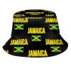 Cute Jamaica Flag Bucket Hats Summer Travel Beach Sun Hats Outdoor Jamaican Fisherman Cap for Men Women Teens view 1