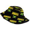 Cute Jamaica Flag Bucket Hats Summer Travel Beach Sun Hats Outdoor Jamaican Fisherman Cap for Men Women Teens view 2