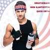 Men's Sweatbands for Workouts and Sports - Camo Headband, Sweat Absorbing Wide Head Band for Basketball, Football, Cycling, Running, Yoga, 4.7 x 9.8 Inch (Flag Style) view 3