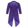 Choomomo Kids Boys Girls Medieval Steampunk Tuxedo Halloween Vampire Tailcoat Jacket Victorian Frock Coat Purple 16 Years view 1