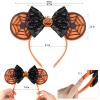 YUNISS Mouse Ears Headbands,Sequin Mouse Ears for Women Girls Princess Dress Accessories Decorations Party (TG-ZZW) view 2