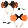 YUNISS Mouse Ears Headbands,Sequin Mouse Ears for Women Girls Princess Dress Accessories Decorations Party (TG-ZZW) view 3