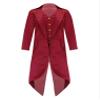 Choomomo Kids Boys Girls Medieval Steampunk Tuxedo Halloween Vampire Tailcoat Jacket Victorian Frock Coat Red 8 Years view 1