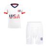 BDONDON Toddler 1-2 Soccer Uniform, USA Inspired Jersey & Shorts Set, American Soccer Fan Gift (BD-US,2T) view 1