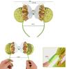 YUNISS Sequin Princess Headbands, Butterfly Ear Accessories for Women's Party Dress Decorations (TG-Butterfly) view 2