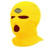 Genuine Hillbilly Three Hole Embroidered Ski Mask Full Face Cover Knitted Embroidery Warm Graphic Balaclava (Gold) view 1