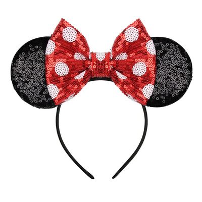 YUNISS Mouse Ears Headbands,Sequin Mouse Ears for Women Girls Princess Dress Accessories Decorations Party (TG-HEBD)