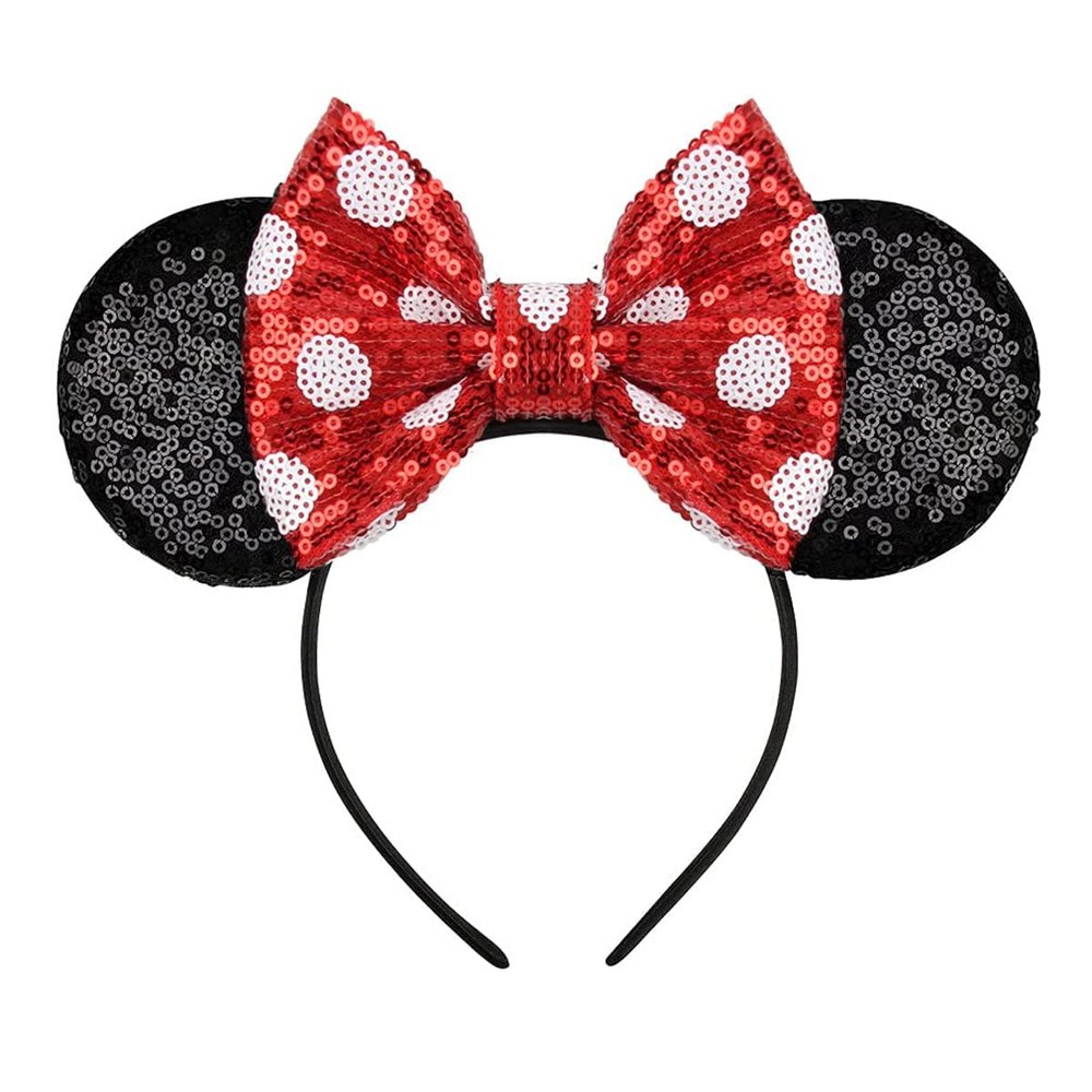 YUNISS Mouse Ears Headbands,Sequin Mouse Ears for Women Girls Princess Dress Accessories Decorations Party (TG-HEBD)