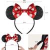YUNISS Mouse Ears Headbands,Sequin Mouse Ears for Women Girls Princess Dress Accessories Decorations Party (TG-HEBD) view 2