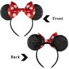 YUNISS Mouse Ears Headbands,Sequin Mouse Ears for Women Girls Princess Dress Accessories Decorations Party (TG-HEBD) view 3