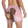 Aflyko Novelty Boxer Shorts Dachshund Butt Love You Relaxed Fit Boxers Buttoned Fly Summer Men's Underwear, XL view 2