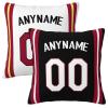 Slaccvd Custom City Throw Basketball Pillow Cases(2Packs) Personalized Design Any Name and Number 18"X18" Basketball Fans Gift view 1