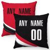 Slaccvd Custom City Throw Basketball Pillow Cases(2Packs) Personalized Design Any Name and Number 18"X18" Basketball Fans Gift view 1