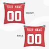 Slaccvd Custom City Throw Basketball Pillow Cases(2Packs) Personalized Design Any Name and Number 18"X18" Basketball Fans Gift view 2