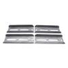 1 Set SHLPDFM L-Type Boat Trailer Bunk Bracket Kit 8" Galvanized Swivel Top Bunk Bracket Kit with Hardware for 3 x 3 Crossmember view 2