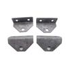 1 Set SHLPDFM L-Type Boat Trailer Bunk Bracket Kit 8" Galvanized Swivel Top Bunk Bracket Kit with Hardware for 3 x 3 Crossmember view 4