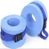 Water Aerobics Equipment - Foam Swim Aquatic Cuffs, Water Aerobics Float Ring Fitness Exercise Set, Ankles Arms Belts with Quick Release Buckle for Swim Fitness Training Set, Set of 2, Blue view 2