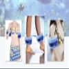 Water Aerobics Equipment - Foam Swim Aquatic Cuffs, Water Aerobics Float Ring Fitness Exercise Set, Ankles Arms Belts with Quick Release Buckle for Swim Fitness Training Set, Set of 2, Blue view 4