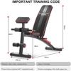 FSunKoFu Weight Bench Adjustable Workout Bench Dumbbell Bench, Weight Bench with Leg Extension and Leg Curl, Home Gym Adjustable Foldable Workout Bench for Full Body WorkoutBlack view 2