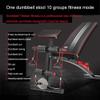 FSunKoFu Weight Bench Adjustable Workout Bench Dumbbell Bench, Weight Bench with Leg Extension and Leg Curl, Home Gym Adjustable Foldable Workout Bench for Full Body WorkoutBlack view 4