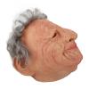 KLEOAD Realistic Old Man Mask Bald Man Latex Mask for Carnival Halloween Party Cosplay Party Costume Masquerade Props, Beige view 3