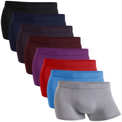 youlehe Men's Underwear Soft Bamboo Viscose Boxer Briefs Stretch Trunks Pack (as1, alpha, x_l, regular, regular, 8 Pack 029)