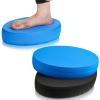 Deekin 2 Pcs Foam Balance Pad Non Slip Stability Trainer Pad Oval Balance Board Exercise Pad Cushion for Women Men Kids Dancing Balance Training Workouts Yoga Physical Therapy, Black and Blue view 1