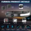 Furniou LED Headlamp Rechargeable Headlight for Adults 2Pack Head Lamp with Motion Sensor, Head Lights for Forehead, Adjustable Headband Headlight Flashlight for Camping,Cycling,Hiking,Fishing view 2