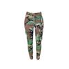 MESLIMA Women's Camo Pants High Waist Slim Fit Cargo Trousers with Pocket Camouflage Long Sweatpant with Belt view 3
