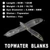 HUFFA 10PCS / Lot Unpainted Topwater Fishing Lures 8CM / 12CM Walk Dog Hard Plastic Snake Popper Bait Rattles Bodies Blanks (Color : JM60A Blank) view 2