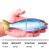 Jointed Shad Lure 7INCH 82G Slider Sink Saltwater Hard Segment Transparent Plastic Bait Swimbait (Color CC18-11) view 3