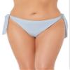 Swimsuits For All Women's Elite Bikini Bottom - 14, Ribbed Light Blue (Plus view 1
