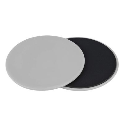 2PCS Gliding Sliding Discs, Exercise Fitness Core Slider, Sport Full Body Workout Discs for Yoga Gym Abdominal Core Training Exercise Equipment(Grey)