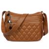 VOLGANIK ROCK Crossbody Purse for Women Ladies Soft Vegan Leather Shoulder Bag Quilted Satchel Handbags view 1