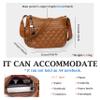 VOLGANIK ROCK Crossbody Purse for Women Ladies Soft Vegan Leather Shoulder Bag Quilted Satchel Handbags view 3