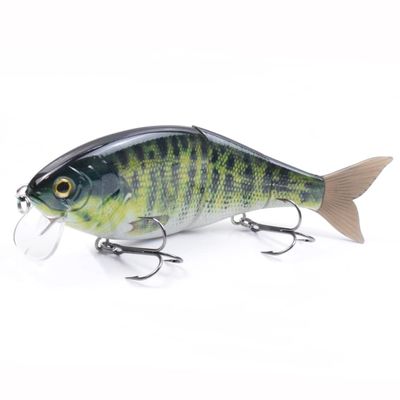 HUFFA Jointed Swimbait 185mm 66g Shallow Diver Topwater Slider Shad Fishing Lure Insert Soft Tail Plastic Wobbler Wake Bait (Color : CC18A-03)